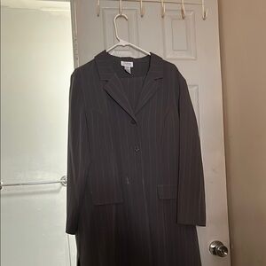 Gray Maxi Skirt Set for Work